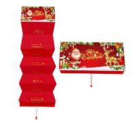 Titular De Dinero De Navidad, Diseño De Presente Transformador, 99.3x17.3cm, Sobre En Efectivo De Navidad, Sobre De Regalo, Jolly Santa Claus Money Holder, 10 Tragamonedas Dedicadas, Para Niñ