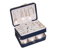 Titular de la joyería Organizador de joyas cuero vintage, viaje gran capacidad