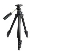 Titular de la lente de la cámara Soporte ligero trípode de cámara portátil de viaje Accesorios de aluminio con 3 Cámara manera la cabeza del trípode for Canon Nikon SLR DSLR Trípode para cámara