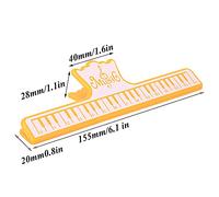 Titular de la Página de Música, Clip de Nota de Libro Musical de Operación Simple para Notación Musical para Libros(amarillo)