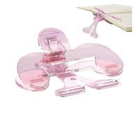 Titular de la página del libro - PC 12x7.5cm 60g | Página de anillo de pulgar Book Clip Set | Accesorio de lectura portátil para libros, cuadernos, revistas, estudio, oficio y uso de Dailly