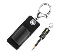 Titular de la pluma de cuero portátil,Cordón Portabolígrafos portátil, Portalápices de cuero portátil, Portabolígrafos portátil con llavero de cuero, soporte de almacenamiento para bolígrafos