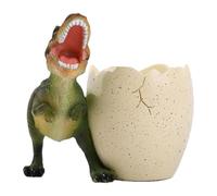 Titular de la pluma de dinosaurio: accesorio de escritorio único, contenedor de almacenamiento con capacidad | Forma de dinosaurio linda, organizador decorativo para lápices de bolígrafos, ideal para