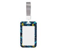 Titular de la tarjeta de identificación a prueba de agua Little Cute Birds Color sólido Cordón duradero con Badge ID Holder para Badge CardNurse Teacher Office Gifts