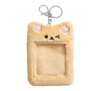 Titular de la tarjeta del oso - Bonita cubierta del llavero de la foto del ídolo del K-pop, caja compacta para la tarjeta de crédito | Colgante de la bolsa de la portada de la tarjeta de la cartera