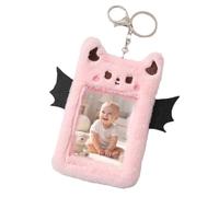 Titular de la tarjeta fotográfica ,Titular de la tarjeta fotográfica de peluche | Protector de estuche para tarjetas de crédito | Portatarjetas de felpa del , lindas fundas para tarjetas, funda con co