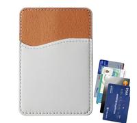 Titular de la tarjeta para la funda del teléfono Sticky Teléfono del teléfono | Cartera de teléfono bastonal ligera con capa interior ondulada, adhesivo sin marca para un almacenamiento seguro y