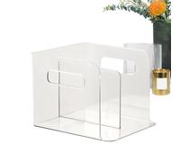 Titular De Letras Acrílicas Transparentes | 19.8x18.3x15.3 Cm Archivo A Magazina Clear | Organizador De Archivos Para Oficina, Salón, Dormitorio Desde, Casa | Elegante Almacenamiento Y Documentos De