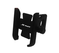 Titular De Navegación Soporte De Navegación para Motocicleta para XMAX300, XMAX400, X-MAX 125 Y 250 para Teléfono Móvil con GPS para Manillar(Negro 1)