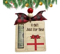 Titular de plata de Navidad - Colgante de madera hecho a mano - Cartera lindo de Navidad, para niñas, mujeres, hombres, amigos, familia, hogar, salón, c, Se référer au descriptif, Consulte la