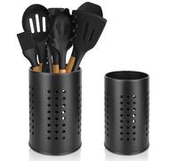 Titular de Vajilla, 2 Piezas Escurre Cubiertos de Cocina, Bote para Cubiertos Utensilios de Cocina de Acero Inoxidable, Soporte para Utensilios de Cocina, Accesorios Cocina para Cajones, Encimeras