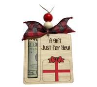 Titular del dinero de Navidad, Titulares de dinero únicos para Navidad - Lindas decoraciones para árboles navideños | Titular del dólar en efectivo, se pueden escribir bendiciones en la parte posterio