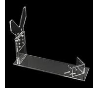 Titular Pistola Soporte Acrílico Exhibición - 195*50*160 mm Porta Pistolas de Armas Estantería, ajustable para pistola de juguete Para tipos de pistolas pequeñas de juguete, 5 alturas/3 longitudes.