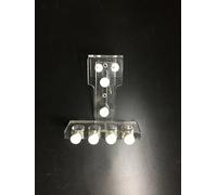 Titular tanque del acuario Ph Orp Sonda Electrodo, Titular de manguera Fixture acrílico (4 Probe)