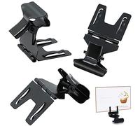 Titular tarjeta Clip Etiqueta precio - clip de metal, 5,2 * 2,8 cm, colocar el titular de la tarjeta para la etiqueta precio Titular foto Fotografías nota boda etiquetado Cumpleaños. 10 pcs negro