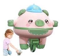 Titular Unicycle Toy - Cerdo Unicycle Balancing Car Touet, Toet de equilibrio de cuerda interior | Equilibrio automático Pig Electric Educational Top, Juguetes educativos para el desarrollo