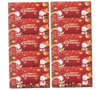 Titulares de dinero de Navidad para efectivo, 10 sobres de dinero plegables con patrón de Papá Noel con 6 ranuras, sorpresa para hombres, mujeres, niñas y niños