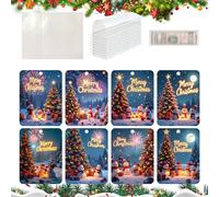 Titulares de dinero en efectivo de Navidad,Titular de dinero en efectivo,Tarjetas de dinero Dragon, 8 unidades de soportes para dinero - Suministros navideños con sobres Efectivo Lindos adornos navide