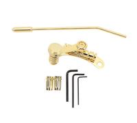 Título de Mtlavishy: Guitarra eléctrica Vibrato Bridge Tailpiece Tailpite Multifuncional Stop Bar Diseño para la jugabilidad óptima Práctica diaria Performance y grabación de (Oro)