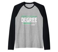 Título de Psicología Forense Cargando Divertido Estudiante universitario Camiseta Manga Raglan