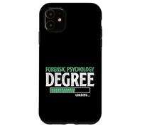 Título de Psicología Forense Cargando Divertido Estudiante universitario Carcasa para iPhone 11