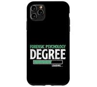 Título de Psicología Forense Cargando Divertido Estudiante universitario Carcasa para iPhone 11 Pro Max