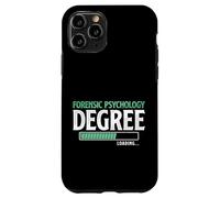Título de Psicología Forense Cargando Divertido Estudiante universitario Carcasa para iPhone 11 Pro