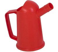 Título del producto Colector de aceite de polipropileno 500 ml, rojo, resistente a ácidos y productos químicos, con escala estampada y caño ergonómico