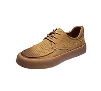 Título del producto: Mocasines casuales para hombre, clásicos y cómodos, versátiles, para ancianos, dorado, 39 EU