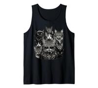 Título: Grupo Gángster Gato Duro Sombras Frescas Estilo Motor Camiseta sin Mangas