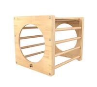 TP TOYS 165U TP Active-Tots, Cubo de Escalada de Madera Estilo Pikler, Color marrón