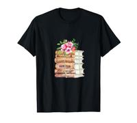 Títulos de Libros de Jane Austen Camiseta gráfica económica