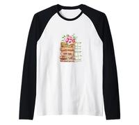 Títulos de Libros de Jane Austen Camiseta Manga Raglan