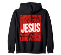 Títulos y atributos de JESÚS Sudadera con Capucha