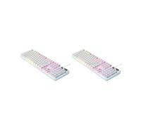Tityvirnix Juego de 2 teclados mecánicos para juegos, USB, RGB, retroiluminados, para PC, juegos, oficina, color blanco, 435 x 130 x 25 mm