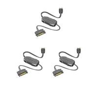Tityvirnix Juego de 3 controladores de ventilador de refrigeración ARGB de 3 pines a fuente de alimentación SATA, accesorio de ventilador de computadora de escritorio