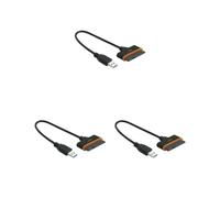 Tityvirnix Juego de 3 discos duros SATA a USB 3.0 de 2.5 pulgadas universales para laptop PC Win7 Win8 Win10