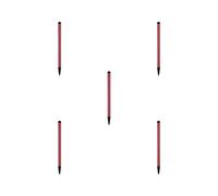 Tityvirnix Juego de 5 bolígrafos capacitivos profesionales de aleación de aluminio resistentes y de punta dura, lápiz capacitivo para pantalla táctil, buena flexibilidad, color rojo