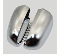 TIUEO Cubierta de la Carcasa del Espejo Retrovisor del Coche para Audi A4 B6 B7 A6 C6 S4 Tapas De Espejo Retrovisor Izquierda Exterior del Derecha Decoración,1 Pair Silver