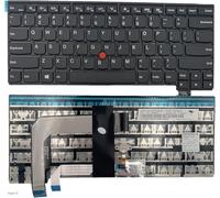 Tiugochr Laptop de repuesto con teclado de puntero para Thinkpad T460P T460S T470P T470S