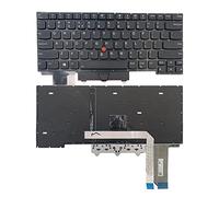 Tiugochr Reemplazo de computadora portátil diseño de EE. UU. con retroiluminación con teclado apuntador para Lenovo Thinkpad E14 Gen 1 R14 E14 Gen 2 (20T6 20T7 20TA 20TB)