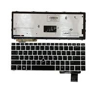 Tiugochr Reemplazo de ordenador portátil con retroiluminación con teclado apuntador para HP EliteBook Folio 9470M 9470 9480 9480M 697685-001 702843-001 697685-B31 SG-57400-XUA 6037B0080301 V1 35426 AS2