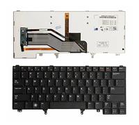 Tiugochr Repuesto para portátil con retroiluminación con teclado apuntador para Dell Latitude E5420 E5430 E6220 E6230 E6320 E6330 E6420 E6430 E6430S E6440 0WX4G9 0W62VJ