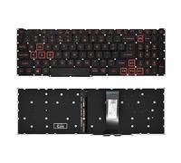 Tiugochr Teclado de repuesto para portátil con retroiluminación roja para Acer Predator Helios 300 PH315-52 PH315-53 PH317-53 Acer Nitro 5 AN515-43 AN515-54 AN515-55 AN517-51 Acer Nitro 7 AN715-51