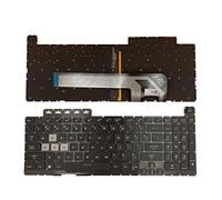 Tiugochr Teclado de retroiluminación colorido para ASUS TUF Gaming F15 FA506 FX506 FX506U FX506II FX506IH FX506LI FA506Q FX506L FA506U F17 FX706 FA706 FX706LI AEBKXU00010 - -