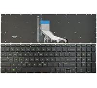 Tiugochr Teclado retroiluminado de repuesto para laptop HP Pavilion EC17-CD TPN-C141 C142 C133 15-cx0042nr 15-cx0020ca 15-cx0010ca 15-cx0008ca verde