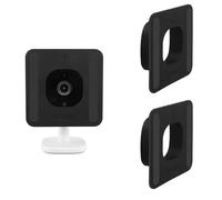 TIUIHU Soporte de ventana para eufy Security Solo IndoorCam C24, soporte de montaje de cámara, soporte de ventana de vidrio, negro, paquete de 2