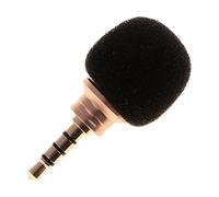 Tiuimk EY-610A Micrófono de enchufe directo para teléfono, dorado, 3.5 mm, cuatro polos, construcción de metal, ideal para grabación y transmisión, compatible con varios dispositivos