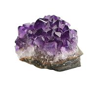 Tiuimk Geoda de cuarzo amatista cruda natural colección drusa espécimen 40-50g