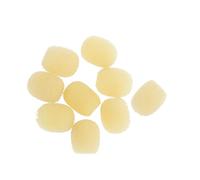 Tiuimk Paquete de 10 fundas de esponja para parabrisas de micrófono, 12 x 10 x 3 mm, material de esponja amarilla, reduce el ruido, apto para uso en interiores y exteriores, se adapta a la mayoría de